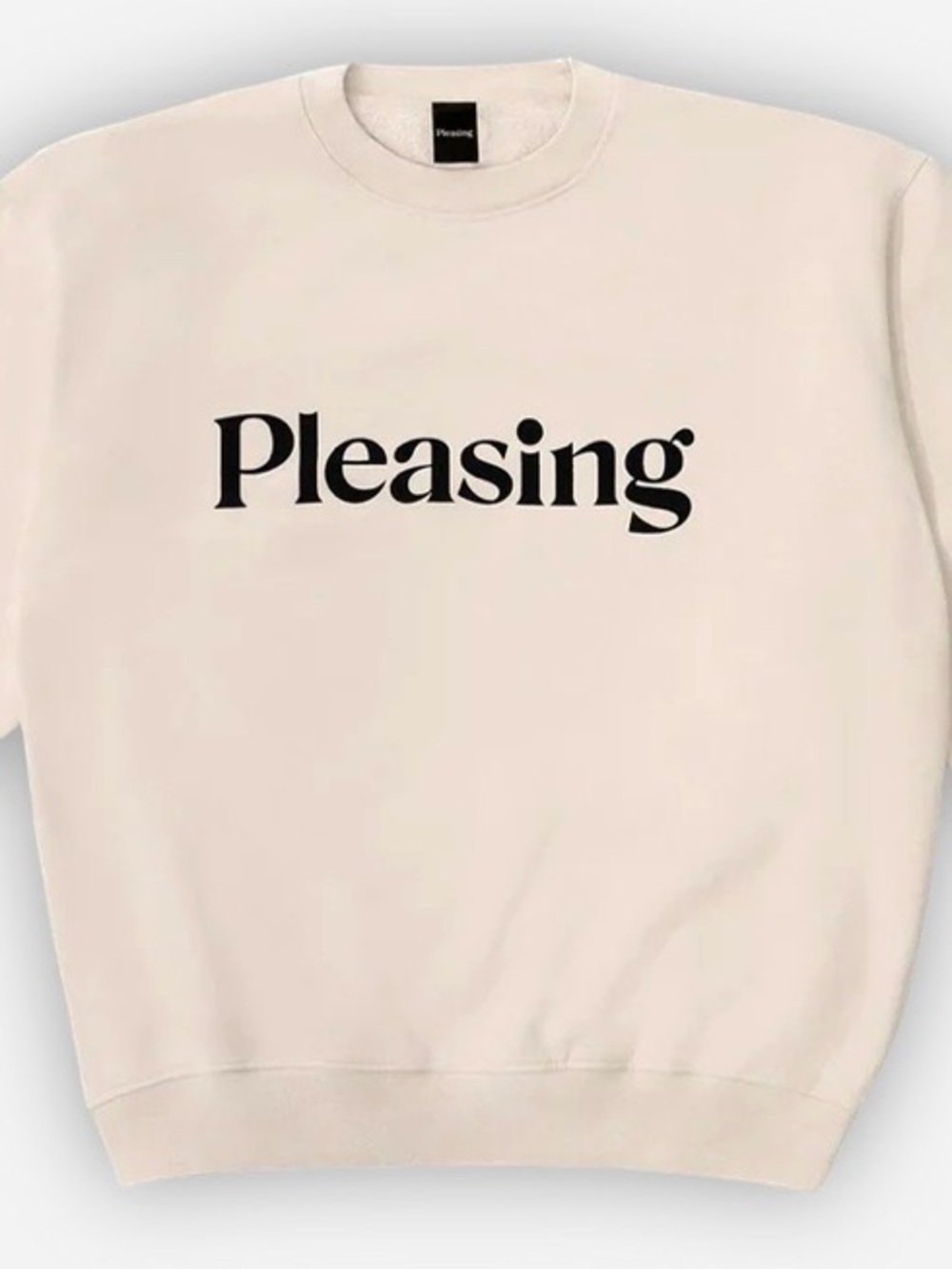 Pleasing Crewneck Sweatshirt in Cream - Pleasing